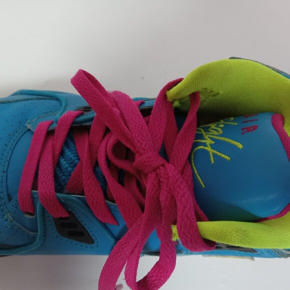 Nike Air Flight 89 London 2012 Dynamic Blue VOLT FRBRRY Size 7.5 306252-400 - Picture 8 of 16